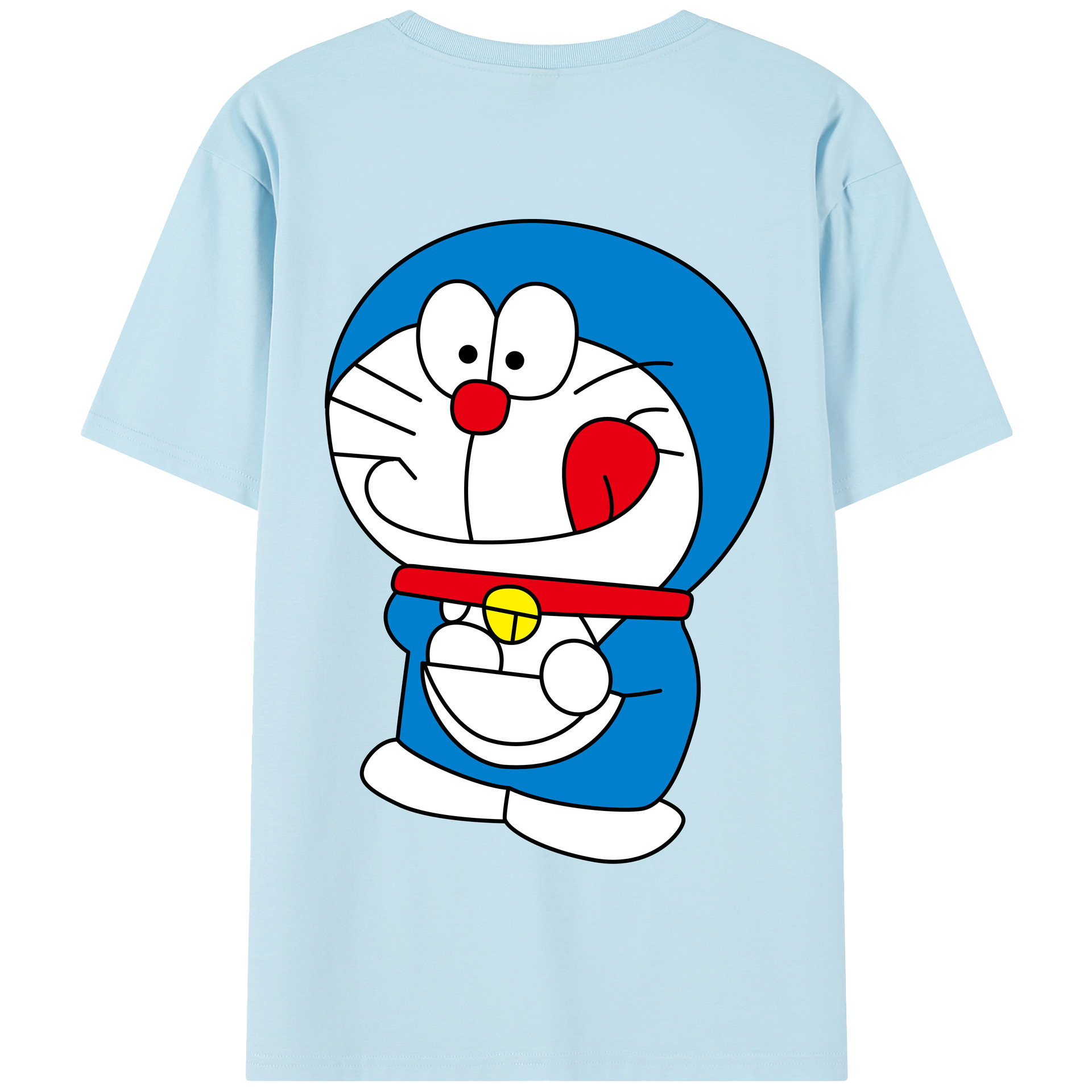 （画像用） ドラえもん Doraemon 綿100％半袖Tシャツ（背面プリント）